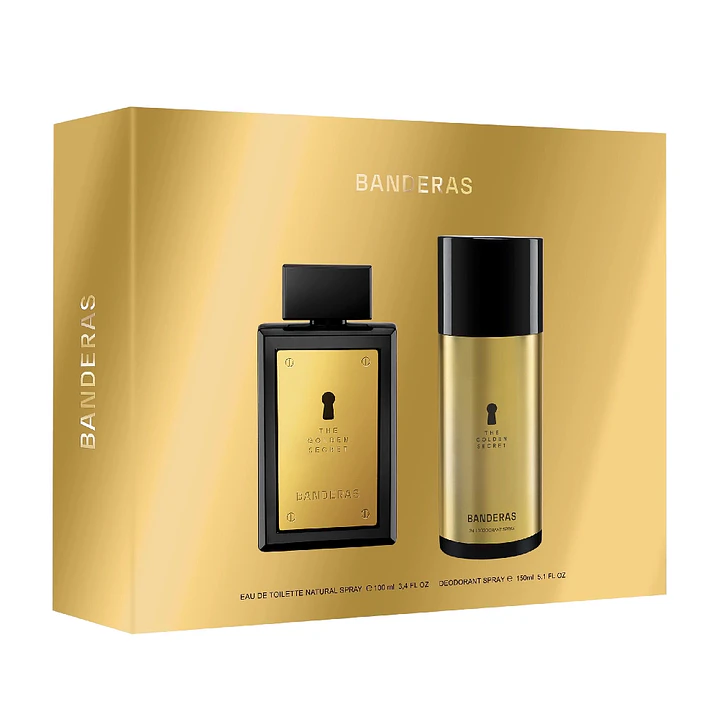 Set Perfume The Golden Secret Eau de Toilette 100 ml + Desodorante 150 ml Hombre | Antonio Banderas 2