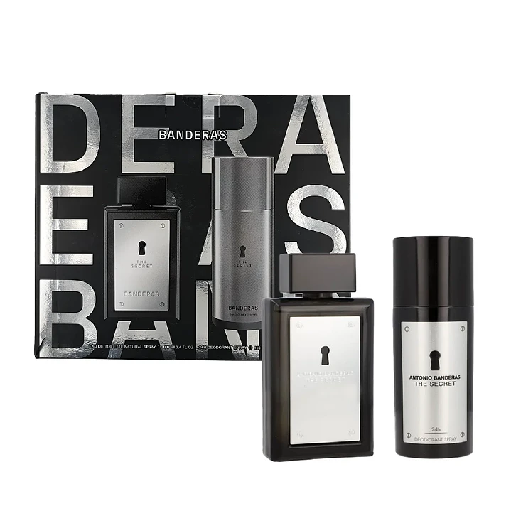 Set Perfume The Secret Eau de Toilette 100 ml + Desodorante 150 ml Hombre | Antonio Banderas 1