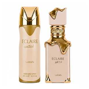Set Perfume Lattafa Eclaire EDP 100 ml + Body Spray 200 ml Mujer
