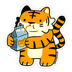 Sticker Tigre juguito