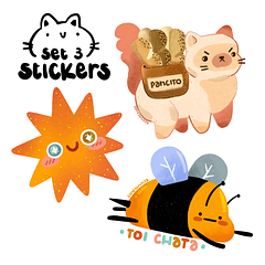Set de Stickers (3unidades)