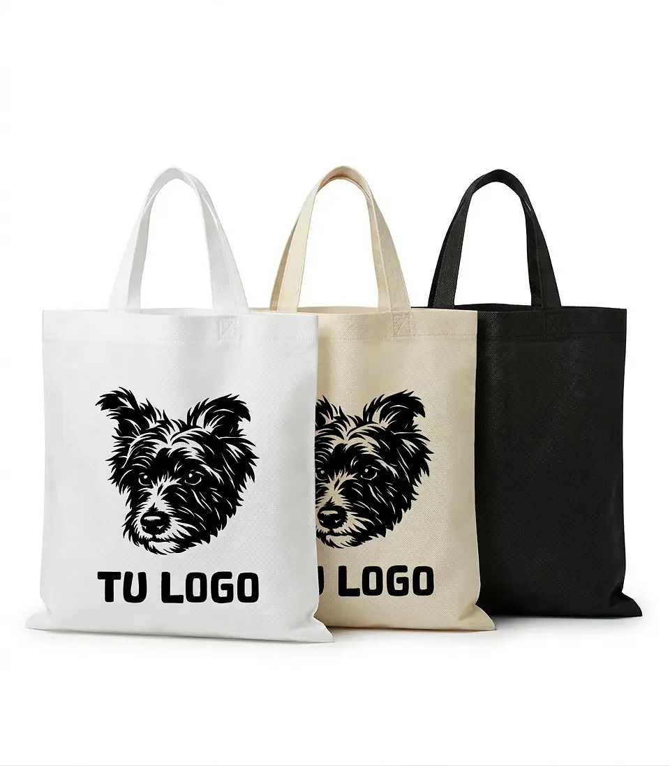 100 Bolsas De Friselina Manijas Asas 30x30x10 Personalizadas 1
