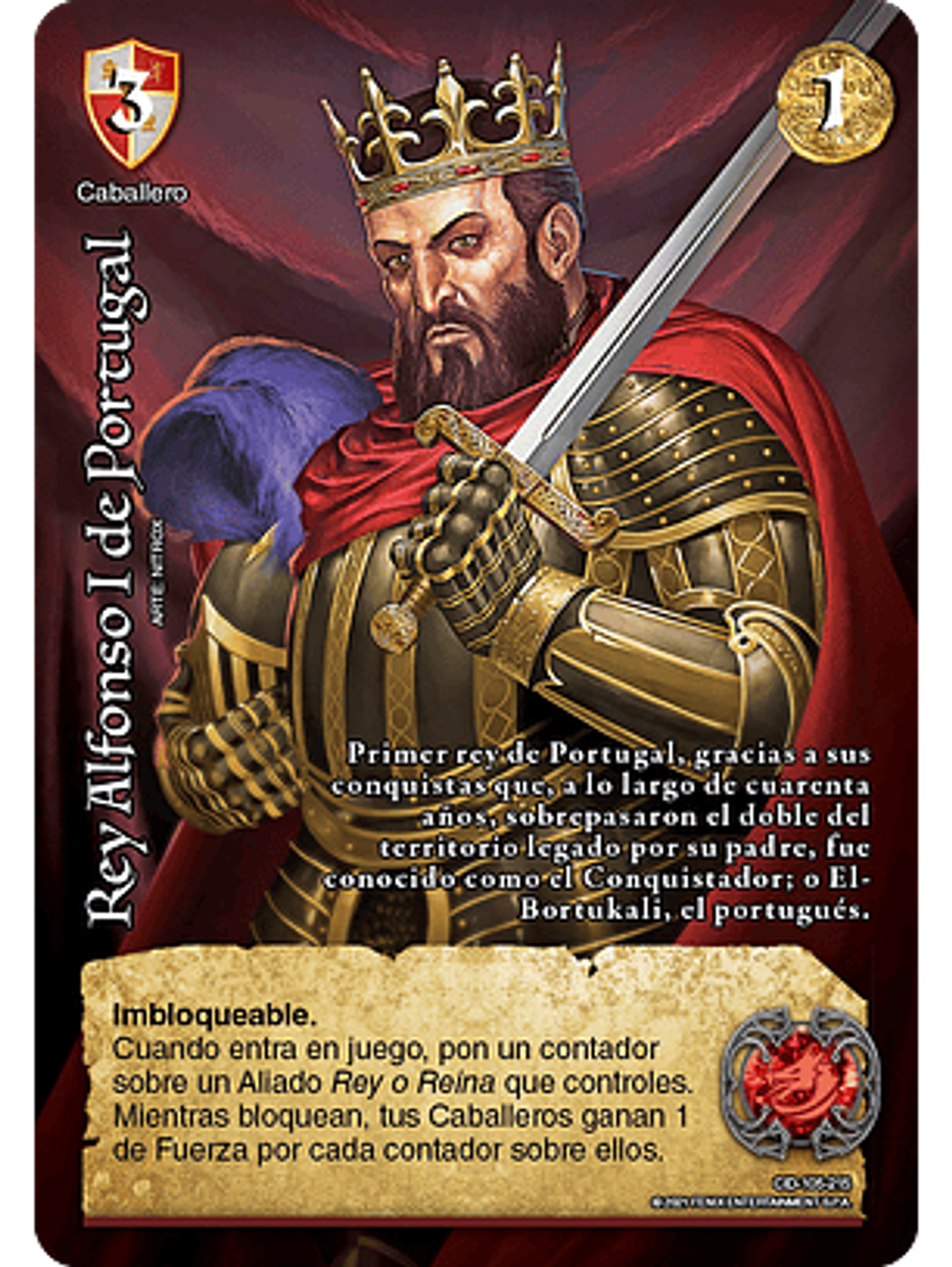 Rey Alfonso I de Portugal (CID - VC Foil) 1