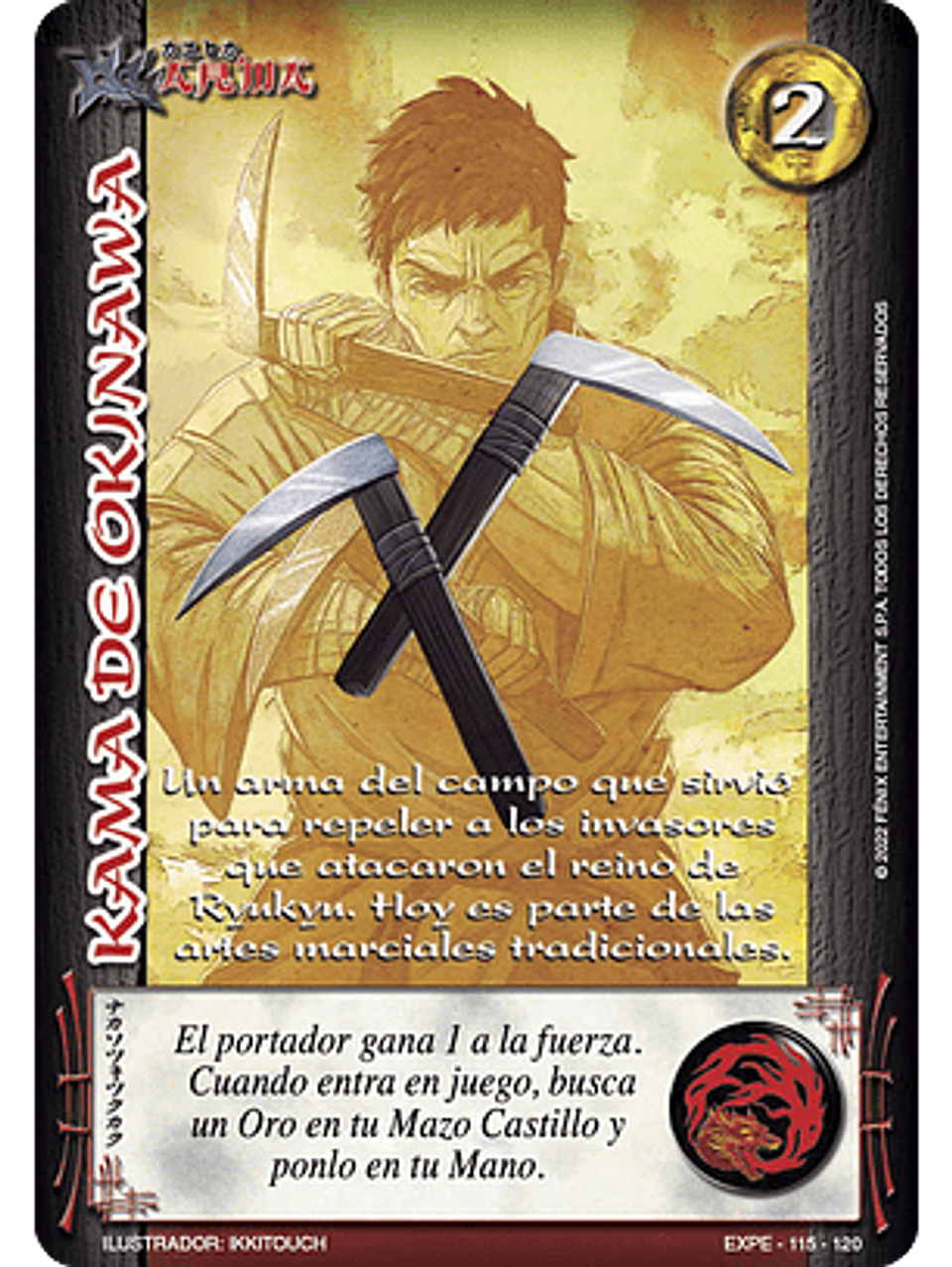 Kama de Okinawa (EXT22 - Esp Del Dragón) 1