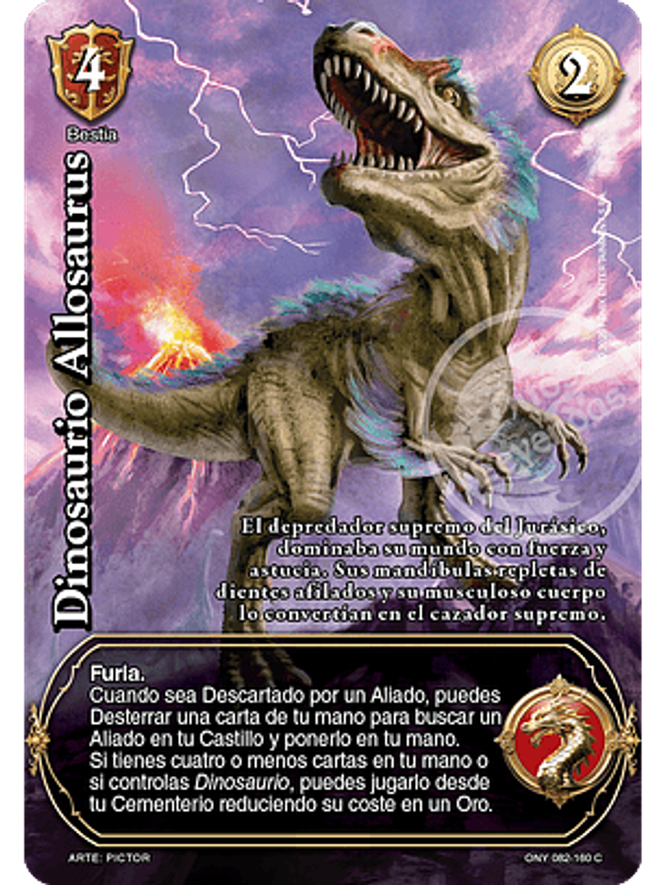 Dinosaurio Allosaurus (ONY - VC Foil) 1