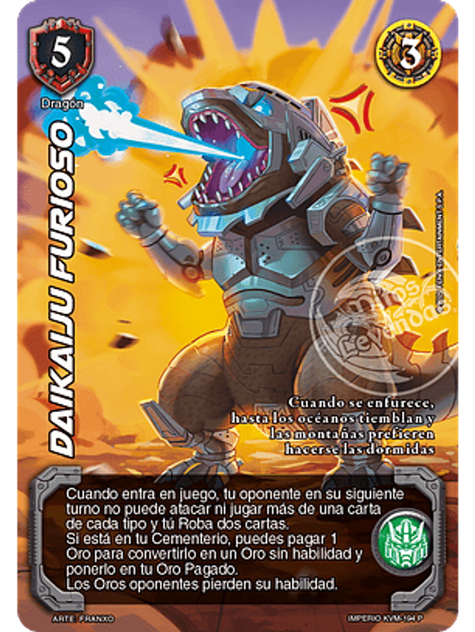 Daikaiju Furioso (MTB - Invasores Galácticos) 1