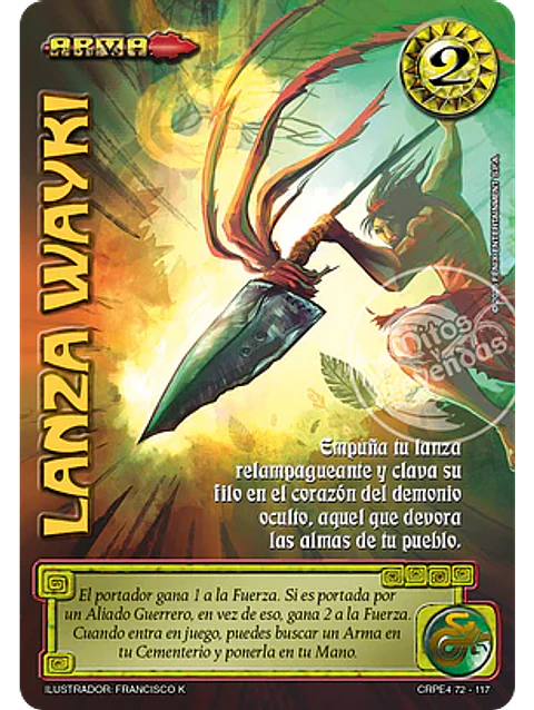 Lanza Wayki (Kit Racial Guerrero 2025)