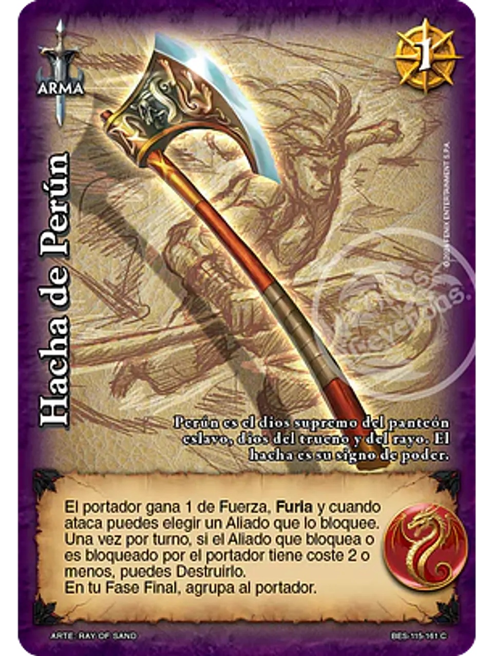 Hacha de Perún (Bestiarium - Cortesana) 1