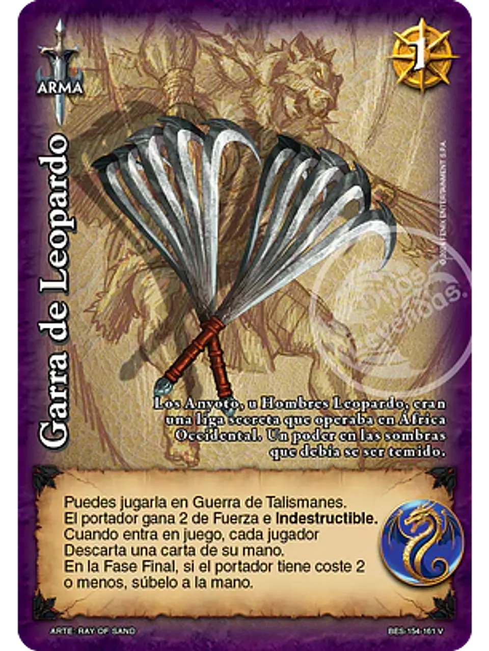 Garra de Leopardo (Bestiarium - Vasalla) 1