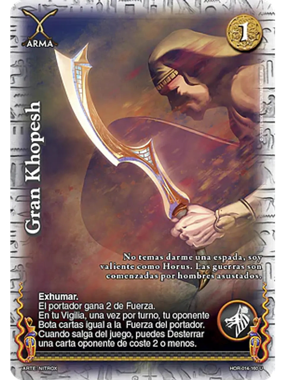 Gran Khopesh (La Venganza de Horus - UR) 1