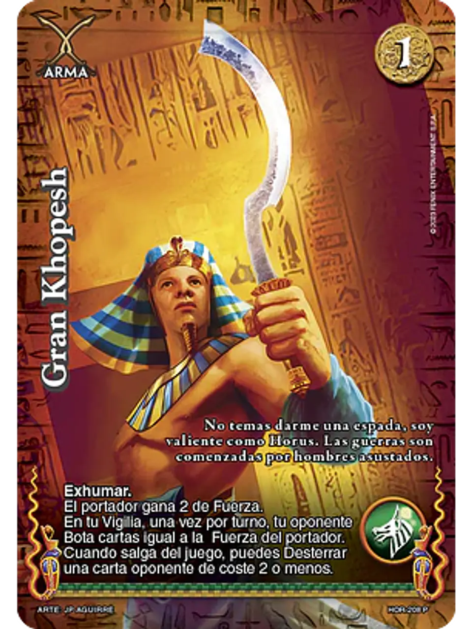 Gran Khopesh (La Venganza de Horus - Promocional) 1