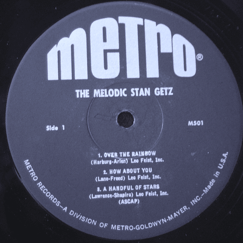 Stan Getz ‎– The Melodic Stan Getz (orig USA '65 MONO)