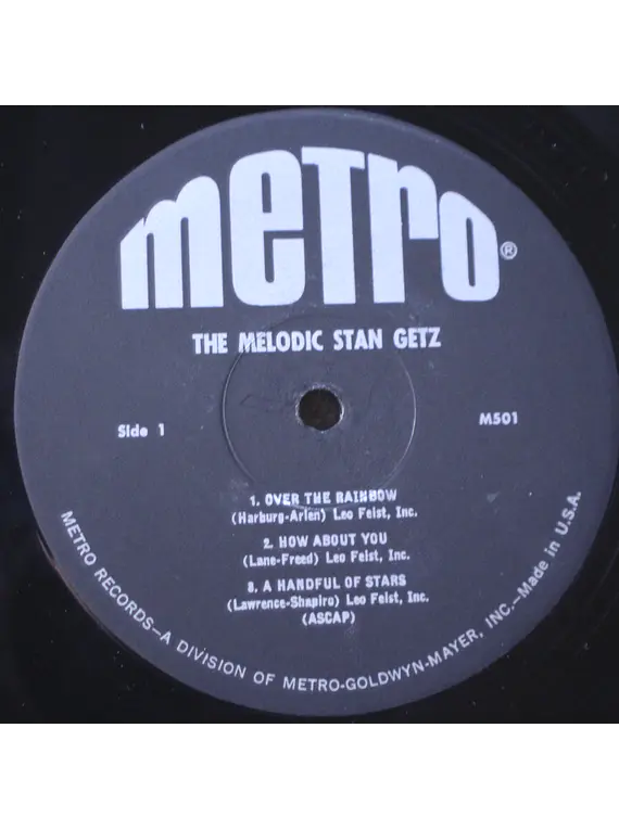Stan Getz ‎– The Melodic Stan Getz (orig USA '65 MONO)