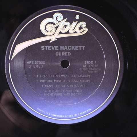 Steve Hackett ‎– Cured