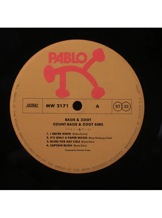 Basie* & Zoot* ‎– Basie & Zoot (Ed. Japón)