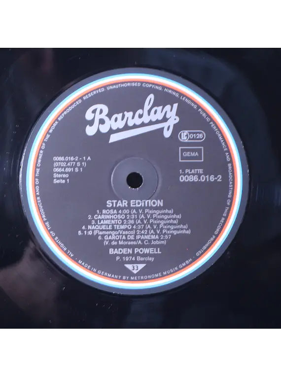 Baden Powell ‎– Star Edition (compilado doble alemán)