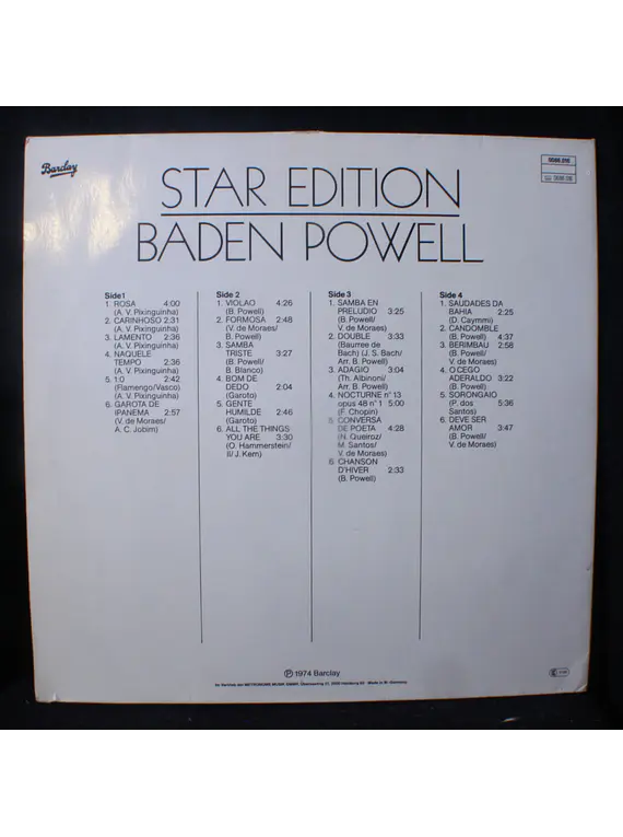 Baden Powell ‎– Star Edition (compilado doble alemán)