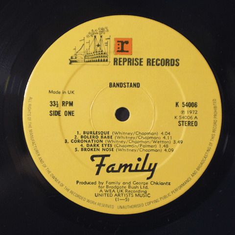 Family ‎– Bandstand (Ed UK)