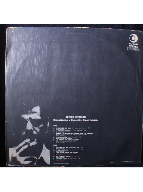 Sergio Endrigo ‎– La Voz Del Hombre