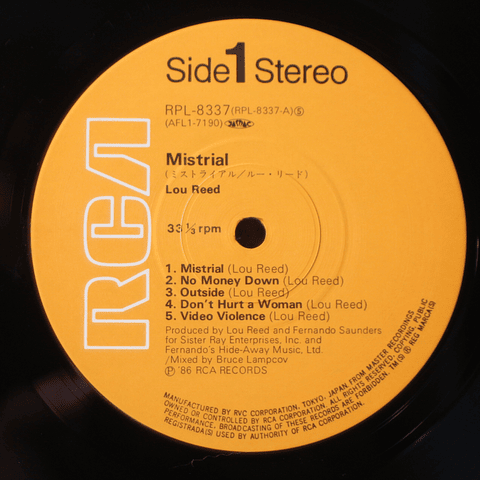 Lou Reed ‎– Mistrial
