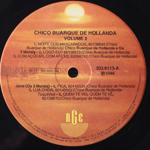 Chico Buarque De Hollanda Volume 2