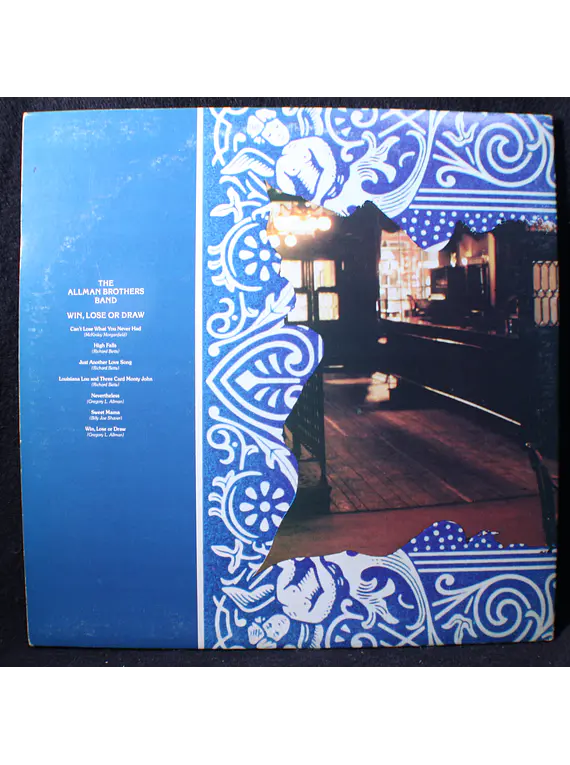 Allman Brothers Band, The ‎– Win, Lose Or Draw (1a Ed USA)
