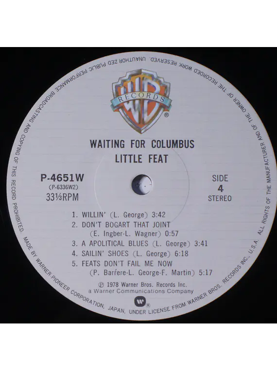 Little Feat – Waiting For Columbus (Ed Japón)
