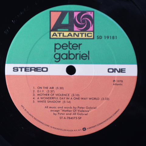 Peter Gabriel II '78 (1a Ed USA)