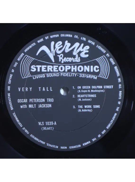 Oscar Peterson Trio With Milt Jackson – Very Tall (Ed Japón)
