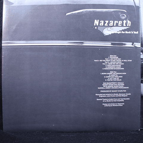 Nazareth – Close Enough For Rock 'N' Roll (1a Ed USA)