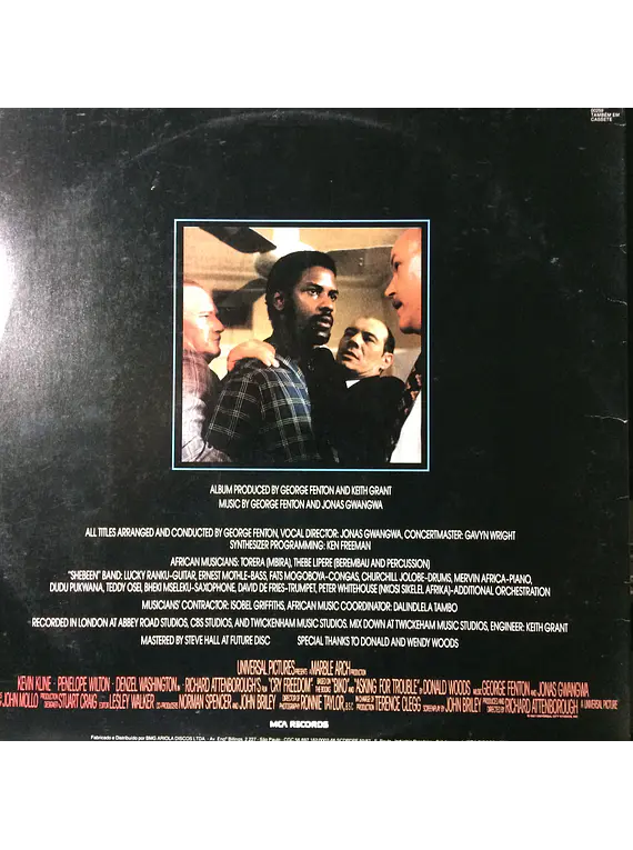 George Fenton And Jonas Gwangwa ‎– Cry Freedom (Original Motion Picture Soundtrack)