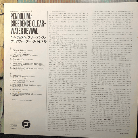 Creedence Clearwater Revival – Pendulum (Ed Japón)