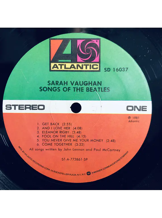 Sarah Vaughan – Songs Of The Beatles 