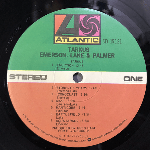 Emerson Lake and Palmer Tarkus (Ed USA)