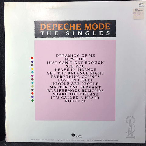 Depeche Mode The Singles (Ed BR orig. 88)