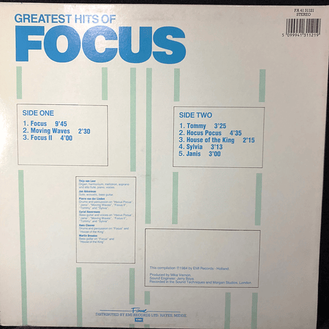 Focus – Greatest Hits (Ed UK)