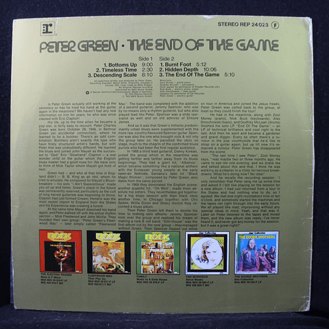 Peter Green – The End Of The Game (Ed AL '82)