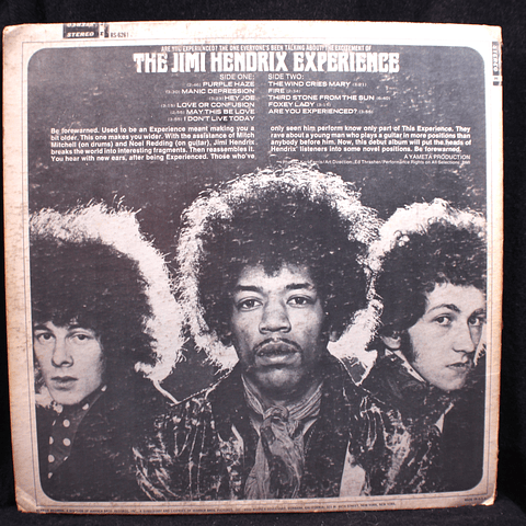 Jimi Hendrix Experience – Are You Experienced (Ed USA '68)