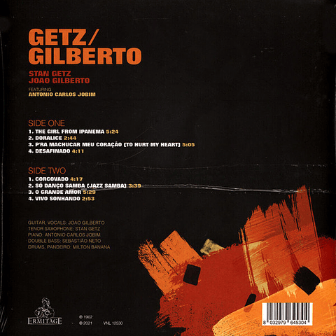 João Gilberto / Stan Getz Featuring Antonio Carlos Jobim – Getz / Gilberto (Reedición)