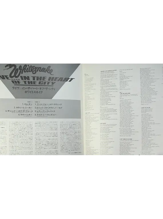 Whitesnake – Live... In The Heart Of The City (Ed Japón)
