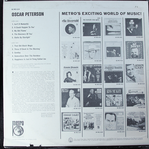 Oscar Peterson – Oscar Peterson