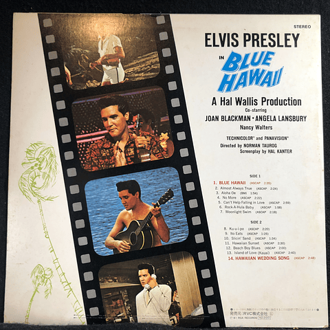 Elvis Presley – Blue Hawaii (Ed Japón)