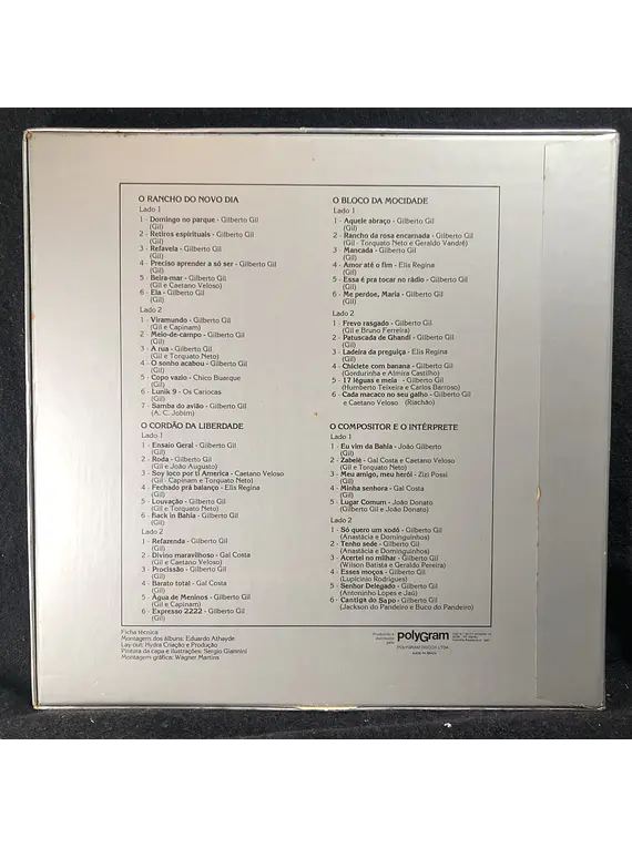 Gilberto Gil – O Cordão Da Liberdade (BOX 4xLPs)