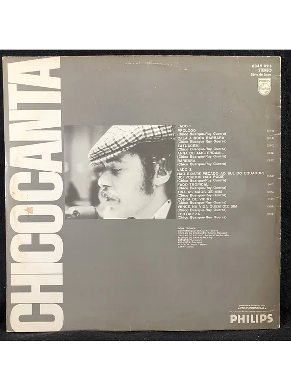 Chico Buarque – Chico Canta - Calabar, O Elogio Da Traição