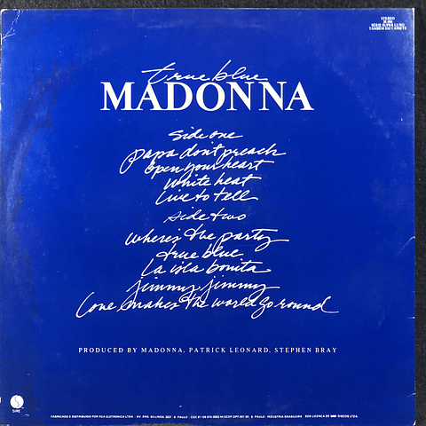 Madonna – True Blue (c/ Poster)