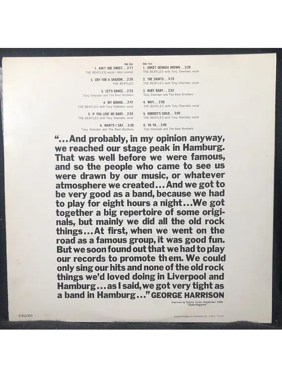 Beatles, The - In The Beginning (1961) Ed. Japón