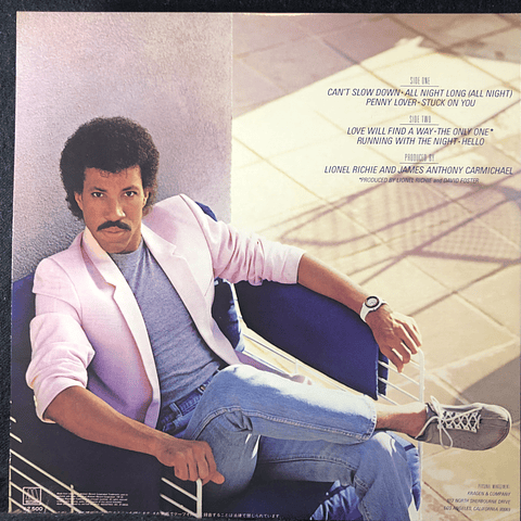 Lionel Richie – Can't Slow Down (Ed Japón)