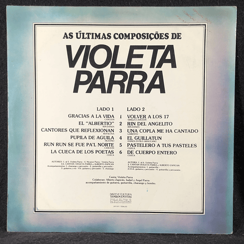 Violeta Parra – As Ultimas Composicões