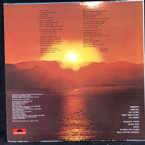 Jimi Hendrix – The Cry Of Love (Ed. Japón)