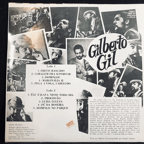 Gilberto Gil With Os Mutantes '68 (Reed UK 90's)